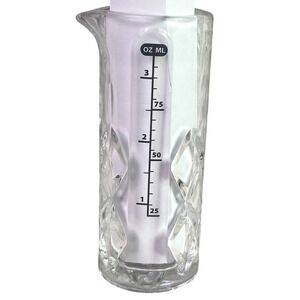 Final Touch Yarai Jigger Glass 3.4oz 100ml Cocktail Mixing Bar‎ Cart